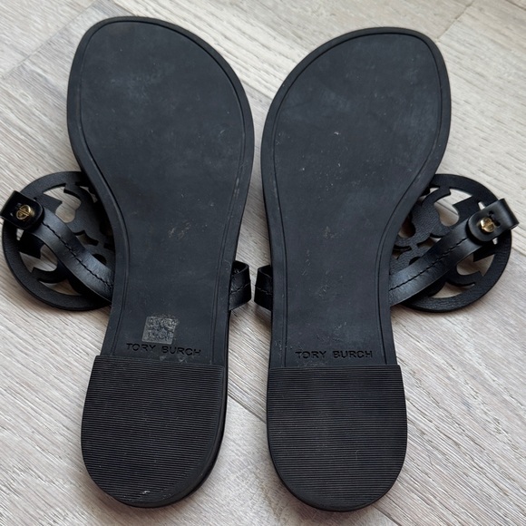 Tory Burch Black Leather Sandals - Picture 5 of 5